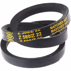 Longueur = 560mm Largeur au sommet = 10mm Hauteur = 6mm Section de courroie = Z Diamètre minimum de poulie = 50mm Matériau =  ...
