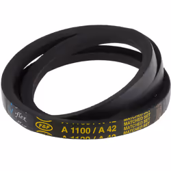 Longueur = 1060mm Largeur au sommet = 13mm Hauteur = 8mm Section de courroie = A Diamètre minimum de poulie = 80mm Matériau = ...