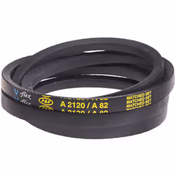 Longueur = 2080mm Largeur au sommet = 13mm Hauteur = 8mm Section de courroie = A Diamètre minimum de poulie = 80mm Matériau = ...