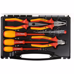 Type de kit = Electriciens Nombre de pièces = 7 Type de stockage = Malette EN / CEI 60900:2004. Mallette à outils VDE 7 pièce ...