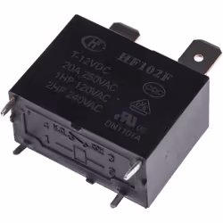Tension de bobine = 12V c.c. Configuration de contact = 1NO Type de montage = Montage sur CI Courant de commutation = 25A Nom ...