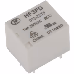 Tension de bobine = 12V c.c. Configuration de contact = 1 RT Type de montage = Montage sur CI Courant de commutation = 10A No ...
