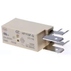 Tension de bobine = 12V c.c. Configuration de contact = 1NO Type de montage = Montage sur CI Courant de commutation = 20A Nom ...