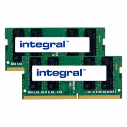 Integral 32GB (2X16GB) Laptop RAM Module DDR4 2666MHZ UNBUFFERED SODIMM KIT OF 2 EQV. TO CT2K16G4SFD8266 FOR CRUCIAL, 32 Go, ...