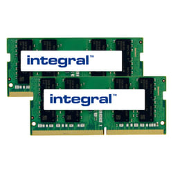 Integral 32GB (2X16GB) Laptop RAM Module DDR4 2666MHZ UNBUFFERED SODIMM KIT OF 2 EQV. TO CT2K16G4SFD8266 FOR CRUCIAL module de mémoire 32 Go 2 x 16 Go