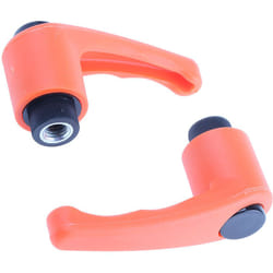 Rs Pro - Levier de serrage , filetage M8, Femelle l. 12mm ( Prix pour Paquet de 2 )