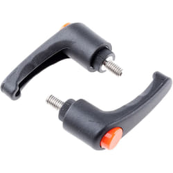 Rs Pro - Levier de serrage , filetage M6, Mâle l. 10mm ( Prix pour Paquet de 2 )