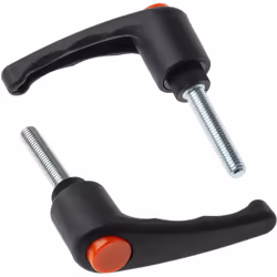 Type de levier = Levier de serrage Type de filetage = Mâle Taille de filetage = M8 Longueur filetage/insert = 40mm Matériau d ...