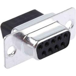 Rs Pro - Connecteur Sub-D 9 voies Femelle Montage sur câble Droit ( Prix pour 1 )