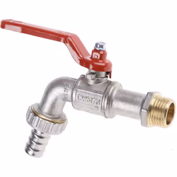 Diamètre interne du raccord = 12mm Raccord fileté = BSP 1/2" Matériau du corps = Laiton Pression de travail maximale = 21 bar ...