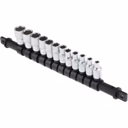 Taille d'entraînement = 1/4 pouce Type de kit = Jeu de douilles sans impact Type d'entraînement = Carré Nombre de pièces = 12 ...