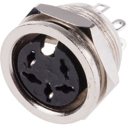 Connecteur din Rs Pro 5 contacts, Femelle, Montage panneau ( Prix pour 1 )