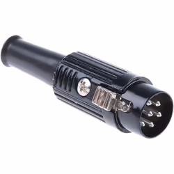 Nombre de contacts = 6 Genre = Mâle Type de montage = Montage sur câble Taille du connecteur = Standard Type d'accouplement = ...