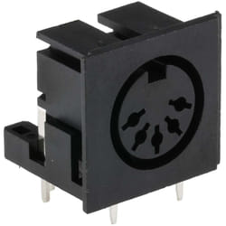 Rs Pro - Connecteur din 5 contacts, Femelle, Traversant, a souder ( Prix pour Paquet de 5 )