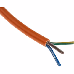 Nombre de conducteurs = 3 Section = 0,75 mm² Couleur de gaine = Orange Courant = 6 A Longueur = 100m Tension = 500 V Diamètre ...
