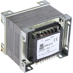 Rs Pro - Transformateur à montage sur châssis, Vin 230V c.a., Vout 4.5V ac, 6V ac, 9V ac, 12V ac, 18V ac, 20V ac, 24V ac, 1 ( Prix pour 1 )