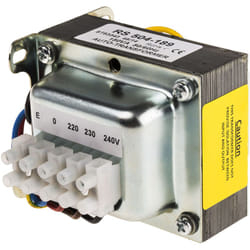 Rs Pro - Autotransformateur Châssis fermé primaire 220 v ac, 230 v ac, 240 v ac, secondaire 115V c.a., 150VA ( Prix pour 1 )