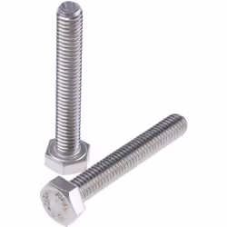Taille de filetage = M6 Longueur = 40mm Forme de tête = Hexagonale Matériau = Acier Inoxydable Finition = Brut Vis de réglage ...