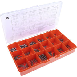 Rs Pro - Kit de ressorts Acier plaqué zingué, 378 pièces ( Prix pour 1 Kit )