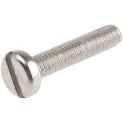 Vis à métaux RS PRO M4 à tête Cylindrique fendue en Acier Inoxydable, 20mm ( Prix pour Sachet de 100 )