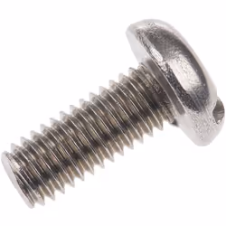 Forme de tête = Cylindrique Type d'entrainement = Plat Standard DIN = DIN 85 Longueur métrique = 12mm Taille de filetage métr ...