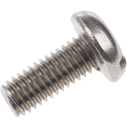 Rs Pro - Vis à métaux M5 à tête Cylindrique fendue en Acier Inoxydable, 12mm ( Prix pour Sachet de 100 )