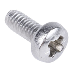 Rs Pro - Vis à métaux M2.5 à tête Cylindrique Pozidriv en Acier Inoxydable, 6mm ( Prix pour Boîte de 100 )
