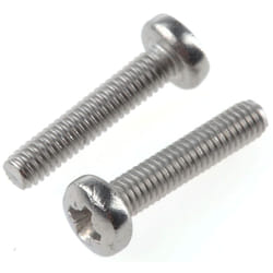 Vis à métaux RS PRO M2.5 à tête Cylindrique Pozidriv en Acier Inoxydable, 12mm ( Prix pour Boîte de 100 )