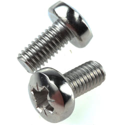 Rs Pro - Vis à métaux M6 à tête Cylindrique Pozidriv en Acier Inoxydable, 12mm ( Prix pour Boîte de 100 )