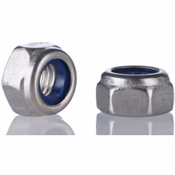 Taille de filetage = M10 Type = Insert nylon Matériau = Acier Finition = Galvanisé brillant Ecrous frein. Ecrous équipés d'un ...