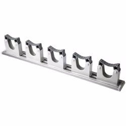 Type de rangement d'outils = Rail à outils Matériau = Aluminium Contenu du set = Support 5 stations Support mural de RS Pro p ...