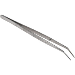 Rs Pro - Brucelles pointe fine, dentelée en en inox, l. 150 mm ( Prix pour 1 )