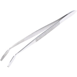 Rs Pro - Brucelles pointe Fin bec plat dentelé en en inox, l. 150 mm ( Prix pour 1 )