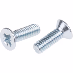 Forme de tête = Fraisée Type d'entrainement = Pozidriv Standard DIN = DIN 965Z Longueur métrique = 12mm Taille de filetage mé ...