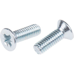 Rs Pro - Vis à métaux M4 à tête Fraisée Pozidriv en Acier, 12mm ( Prix pour Sachet de 100 )