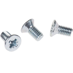 Vis à métaux RS PRO M6 à tête Fraisée Pozidriv en Acier, 12mm ( Prix pour Sachet de 100 )