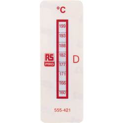 Étiquette thermosensible RS PRO 160°C à 199°C 8 niveaux ( Prix pour Paquet de 10 )