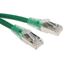 Câble Ethernet cat 5e Avec connecteur gaine pvc Vert / , f/utp, 1m ( Prix pour 1 )