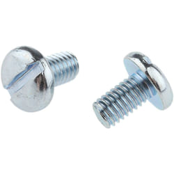Rs Pro - Vis à métaux M6 à tête Cylindrique fendue en Acier, 10mm ( Prix pour Sachet de 100 )