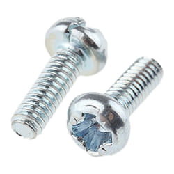 Rs Pro - Vis à métaux M2 à tête Cylindrique Cruciforme en Acier, 6mm ( Prix pour Sachet de 100 )