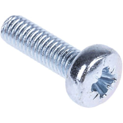Rs Pro - Vis à métaux M3 à tête Cylindrique Pozidriv en Acier, 10mm ( Prix pour Sachet de 100 )