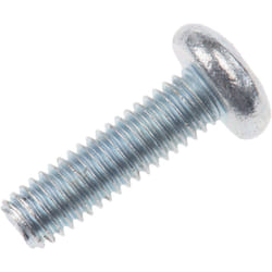 Rs Pro - Vis à métaux M3.5 à tête Cylindrique Pozidriv en Acier, 12mm ( Prix pour Sachet de 100 )
