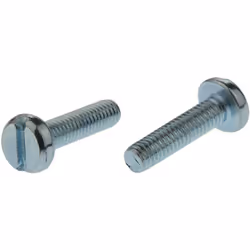 Forme de tête = Cylindrique Type d'entrainement = Plat Standard DIN = DIN 85 Longueur métrique = 12mm Taille de filetage métr ...
