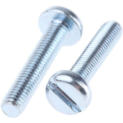 Rs Pro - Vis à métaux M3 à tête Cylindrique fendue en Acier, 16mm ( Prix pour Sachet de 100 )