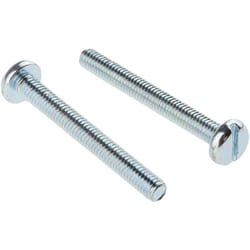 Vis à métaux Rs Pro M3 à tête Cylindrique fendue en Acier, 25mm ( Prix pour Sachet de 100 )