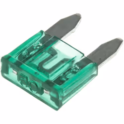 Gamme de courant = 30A Type de fusible = Languette Taille de languette = Mini Plage de tension = 32V c.c. Couleur = Vert Larg ...