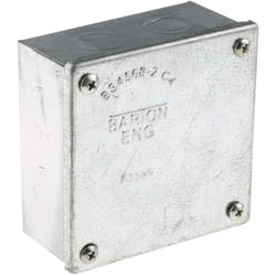 Rs Pro - Boîte de dérivation, Acier Galvanisé, 100mm x 100 mm, Profondeur 50mm ( Prix pour 1 )