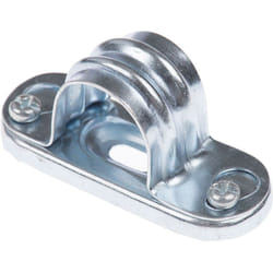 Rs Pro - Clip serre-câbles à visser, ø max 20mm en Acier ( Prix pour Paquet de 50 )