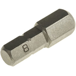 Embout de vissage RS PRO Hexagonal, Hex 8, Acier chrome vanadium ( Prix pour 1 )