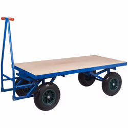 Capacité de charge = 500kg Type de chariot = A plat Matériau de la plate-forme = PUR Nombre de plates-formes = 1 Dimensions = ...
